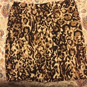Animal print pencil skirt!